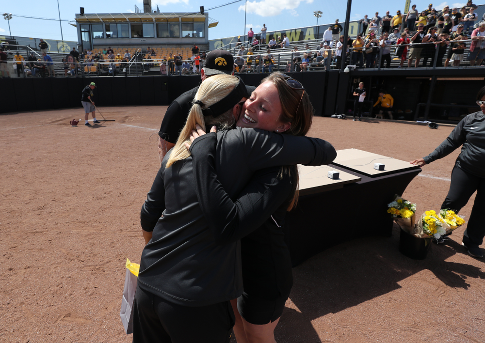 Graduate Assistant Athletic Trainer Haley Simmons during senior day festivities following their game against the Ohio State Buckeyes Sunday, May 5, 2019 at Pearl Field. (Brian Ray/hawkeyesports.com)ic
