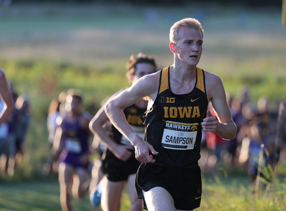 IowaÕs Luke Sampson runs in the 2019 Hawkeye Invitational Friday, September 6, 2019 at the Ashton Cross Country Course. (Brian Ray/hawkeyesports.com)