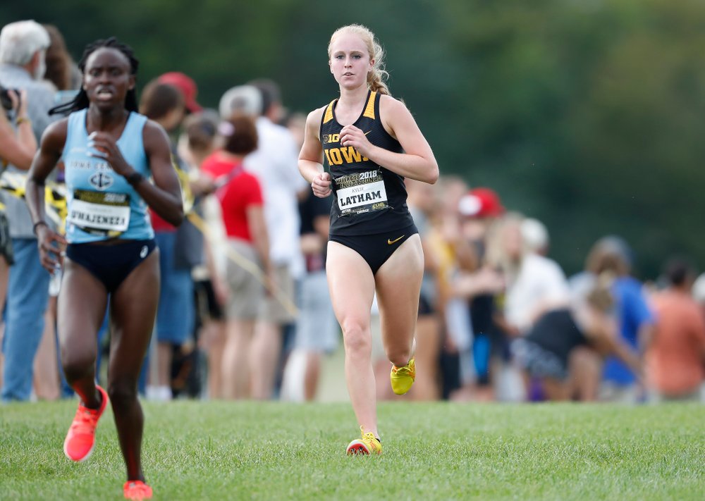 Kylie Latham during the Hawkeye Invitational Friday, August 31, 2018 at the Ashton Cross Country Course. (Brian Ray/hawkeyesports.com)