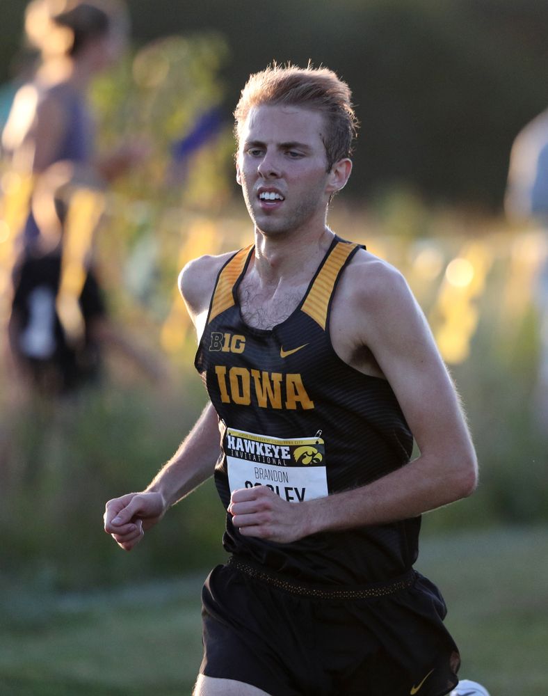 IowaÕs Brandon Cooley runs in the 2019 Hawkeye Invitational Friday, September 6, 2019 at the Ashton Cross Country Course. (Brian Ray/hawkeyesports.com)