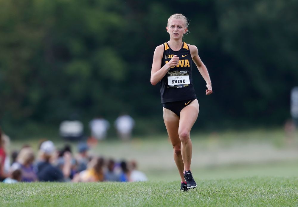 Andrea Shine during the Hawkeye Invitational Friday, August 31, 2018 at the Ashton Cross Country Course. (Brian Ray/hawkeyesports.com)