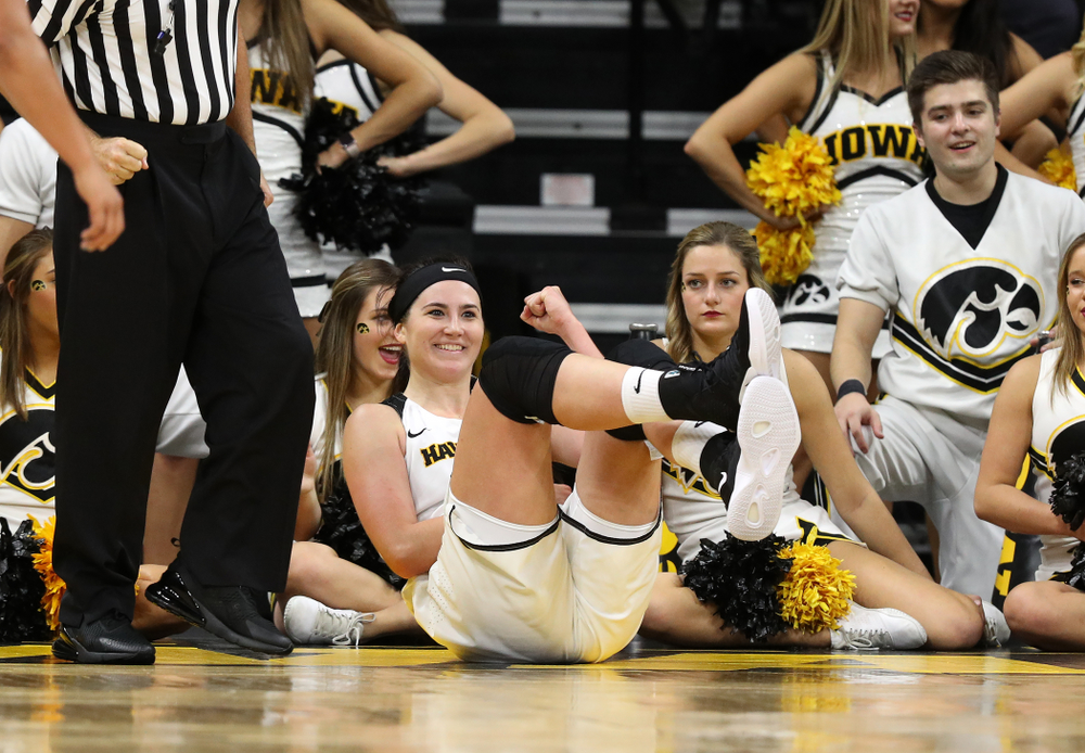 Iowa Hawkeyes forward Megan Gustafson (10) against Oral Roberts University Friday, November 9, 2018 at Carver-Hawkeye Arena. (Brian Ray/hawkeyesports.com)