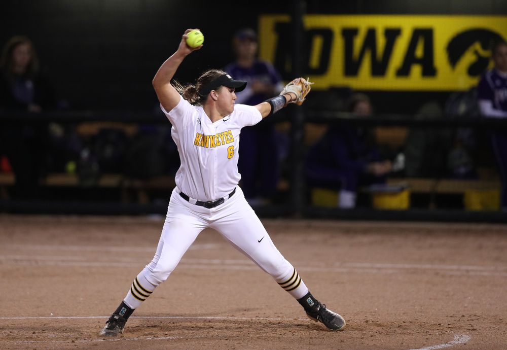 Iowa Hawkeyes Erin Riding (6) against Western Illinois Wednesday, March 27, 2019 at Pearl Field. (Brian Ray/hawkeyesports.com)