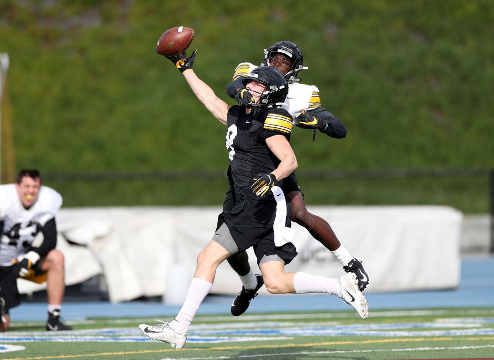Iowa Hawkeyes defensive back Matt Hankins (8) during Holiday Bowl Practice No. 3 Tuesday, December 24, 2019 at San Diego Mesa College. (Brian Ray/hawkeyesports.com)