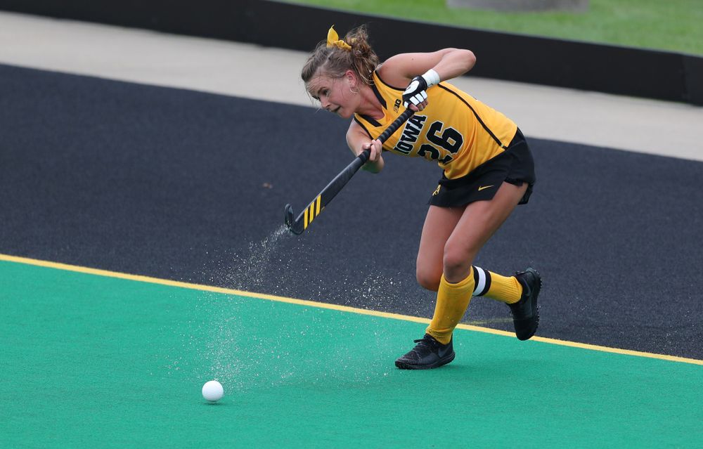 Iowa Hawkeyes forward Maddy Murphy (26) against Columbia Sunday, September 8, 2019 at Grant Field. (Brian Ray/hawkeyesports.com)