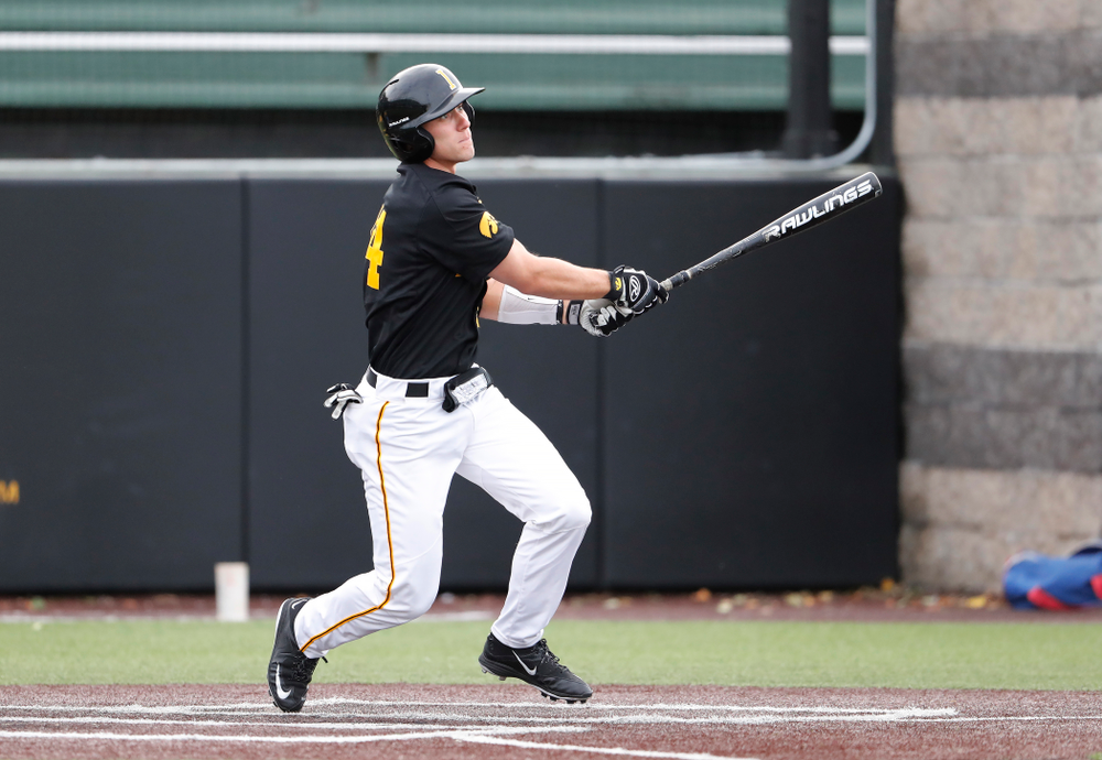 Austin Martin against the Ontario Blue Jays Friday, September 21, 2018 at Duane Banks Field. (Brian Ray/hawkeyesports.com)