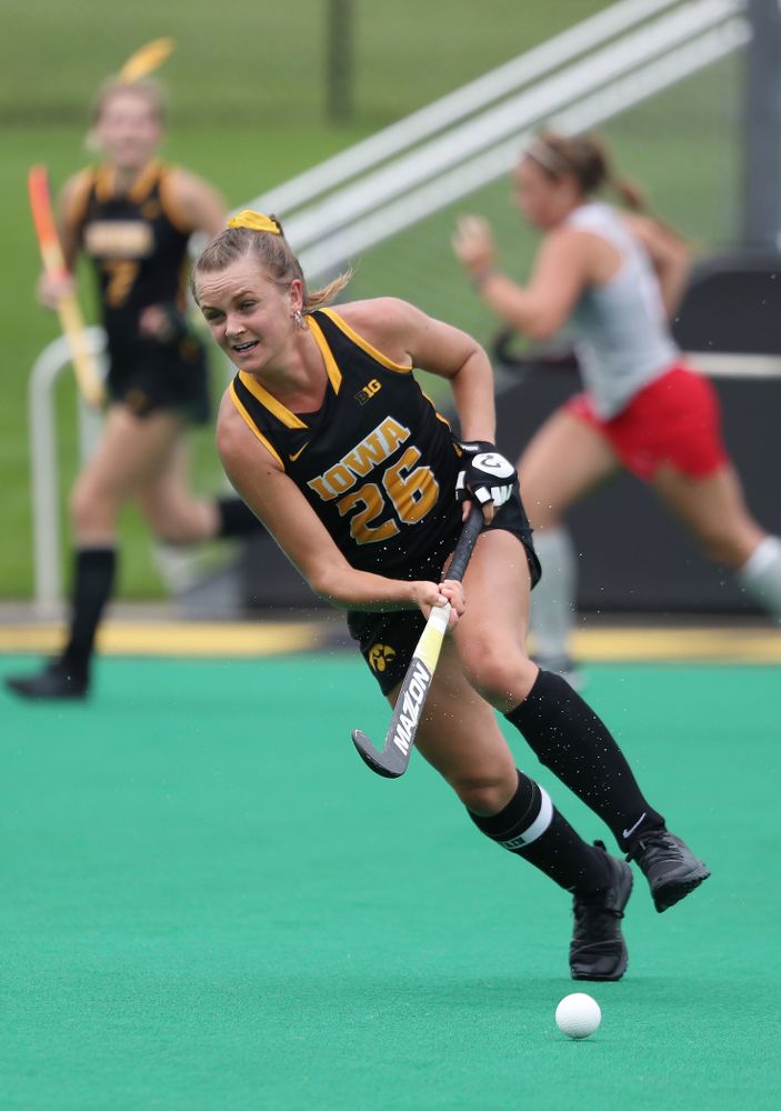 Iowa Hawkeyes forward Maddy Murphy (26) during a 2-1 victory against the Ohio State Buckeyes Friday, September 27, 2019 at Grant Field. (Brian Ray/hawkeyesports.com)