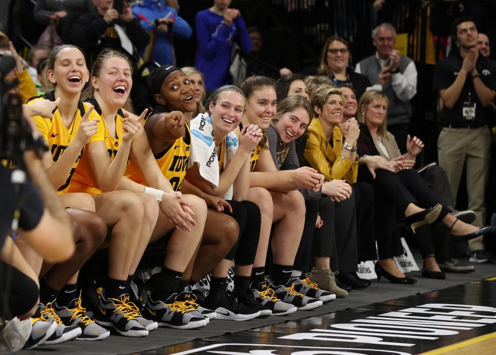The Iowa Hawkeyesduring senior day ceremonies following their game against the Northwestern Wildcats Sunday, March 3, 2019 at Carver-Hawkeye Arena. (Brian Ray/hawkeyesports.com)