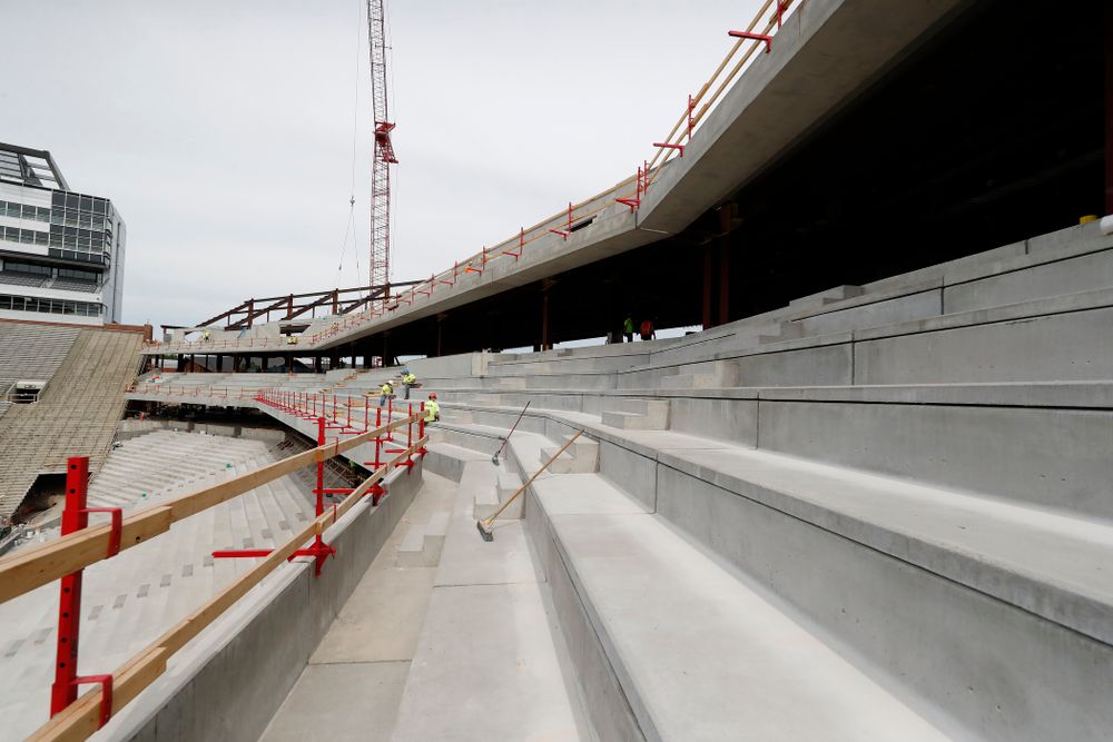 The outdoor seating on the club level Wednesday, June 6, 2018 at Kinnick Stadium. (Brian Ray/hawkeyesports.com)