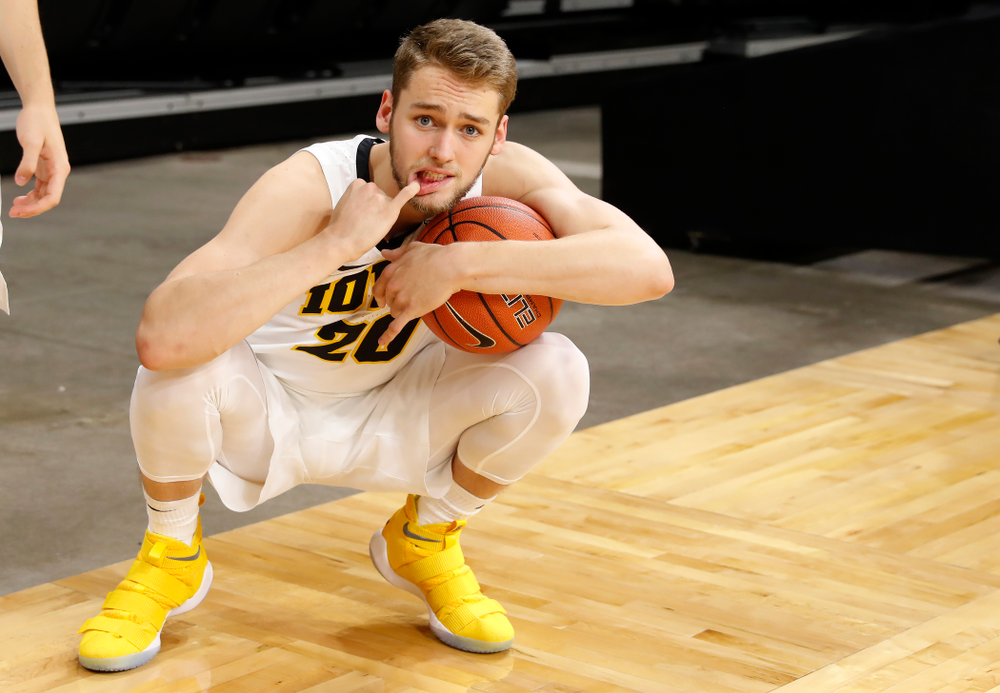 Iowa Hawkeyes forward Riley Till (20) during the team's annual media day Monday, October 8, 2018 at Carver-Hawkeye Arena. (Brian Ray/hawkeyesports.com)