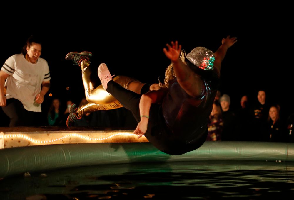 The Hawkeye Wrestling Club Arctic Plunge Saturday, January 27, 2018 at Brown Dear Golf Course in Coralville. (Brian Ray/hawkeyesports.com)