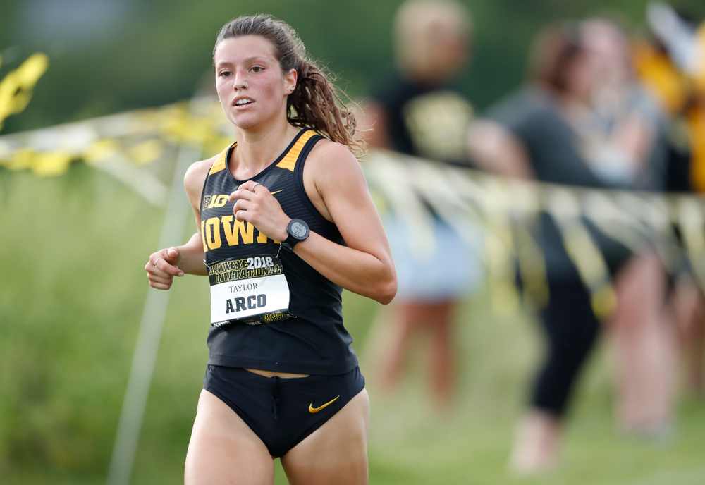 Taylor Arco during the Hawkeye Invitational Friday, August 31, 2018 at the Ashton Cross Country Course. (Brian Ray/hawkeyesports.com)