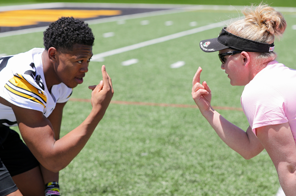 The Ladies Football Academy at the Hansen Football Performance Center in Iowa City on Saturday, Jun 8, 2019. (Stephen Mally/hawkeyesports.com)
